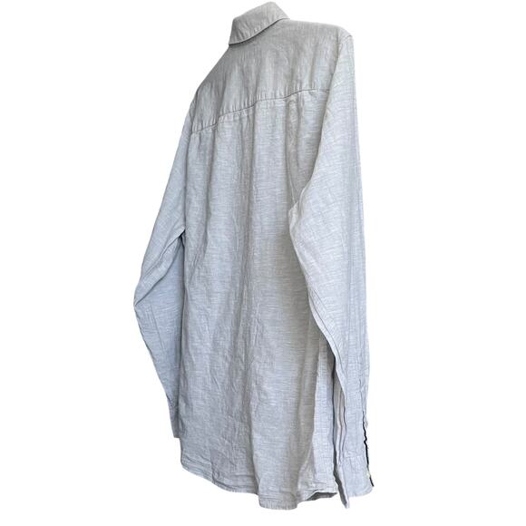 MARC ANTHONY LUXURY LONG SLV, BUTTON-UP SHIRT, MENS, XL SLIM FIT, HEATHER BLUE - Picture 6 of 12